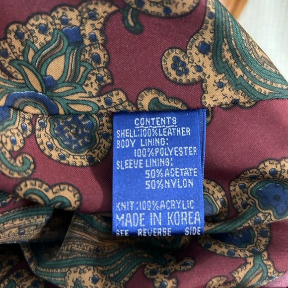 Grant men’s genuine, leather jacket, tan color - Picture 12 of 15